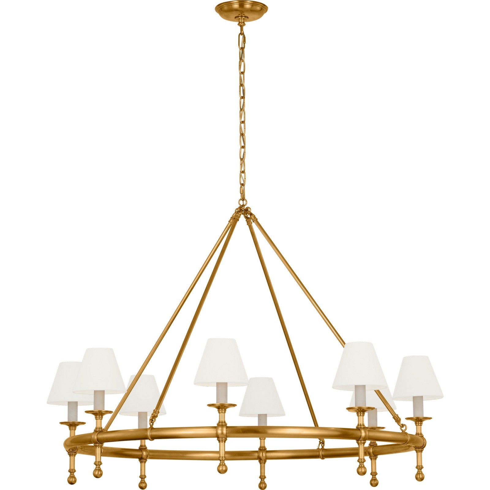 Classic 42" Ring Chandelier - Visual Comfort Ceiling Lights