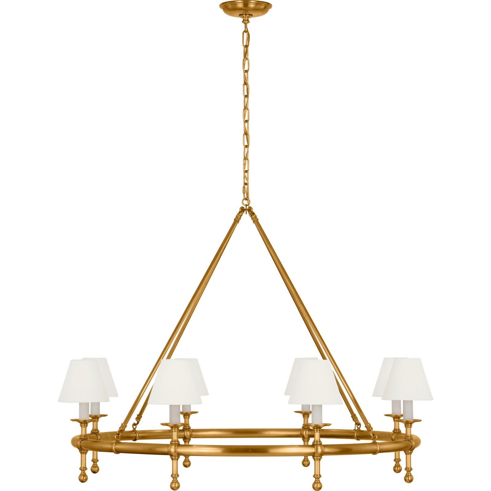 Classic 42" Ring Chandelier - Visual Comfort Ceiling Lights