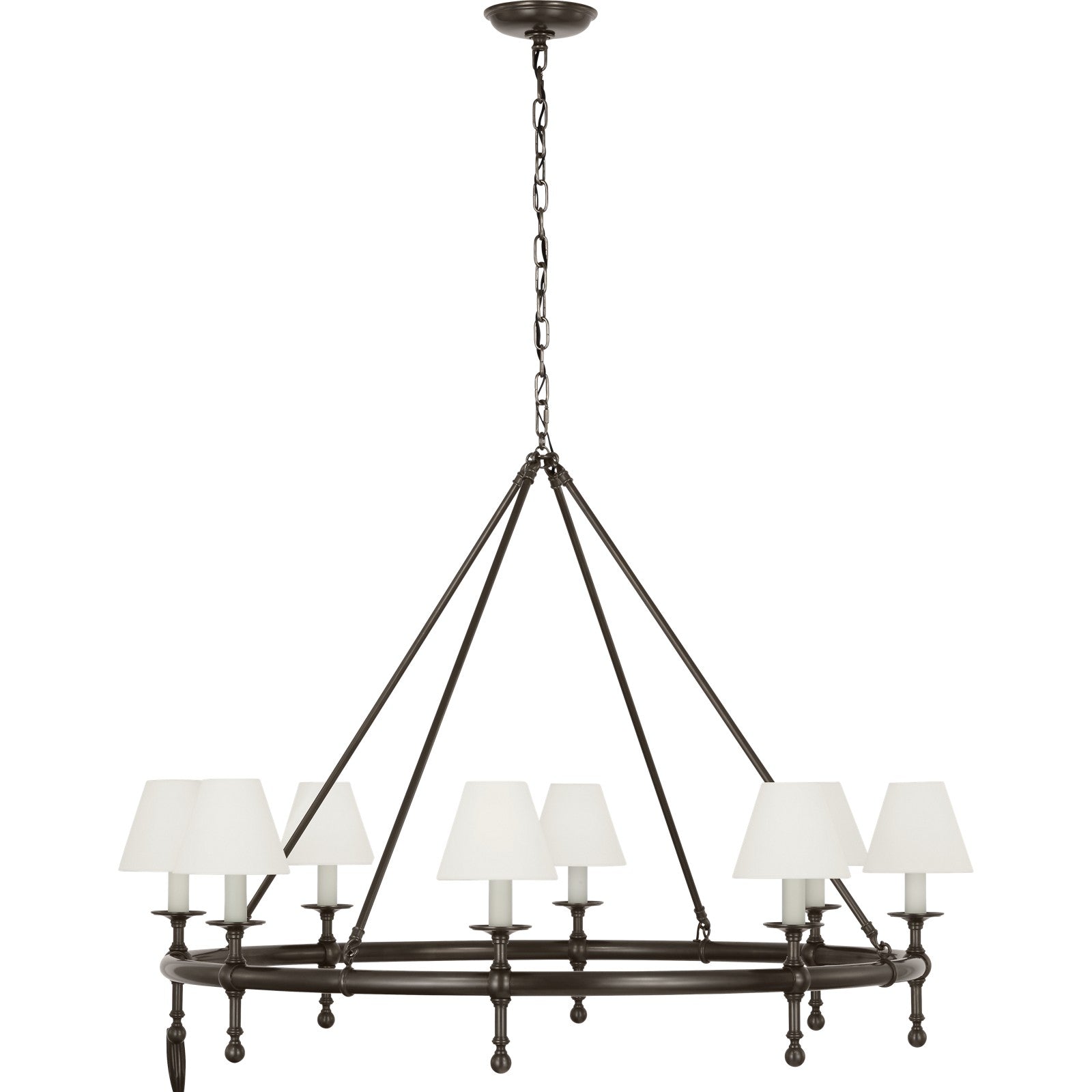Classic 42" Ring Chandelier - Visual Comfort Ceiling Lights