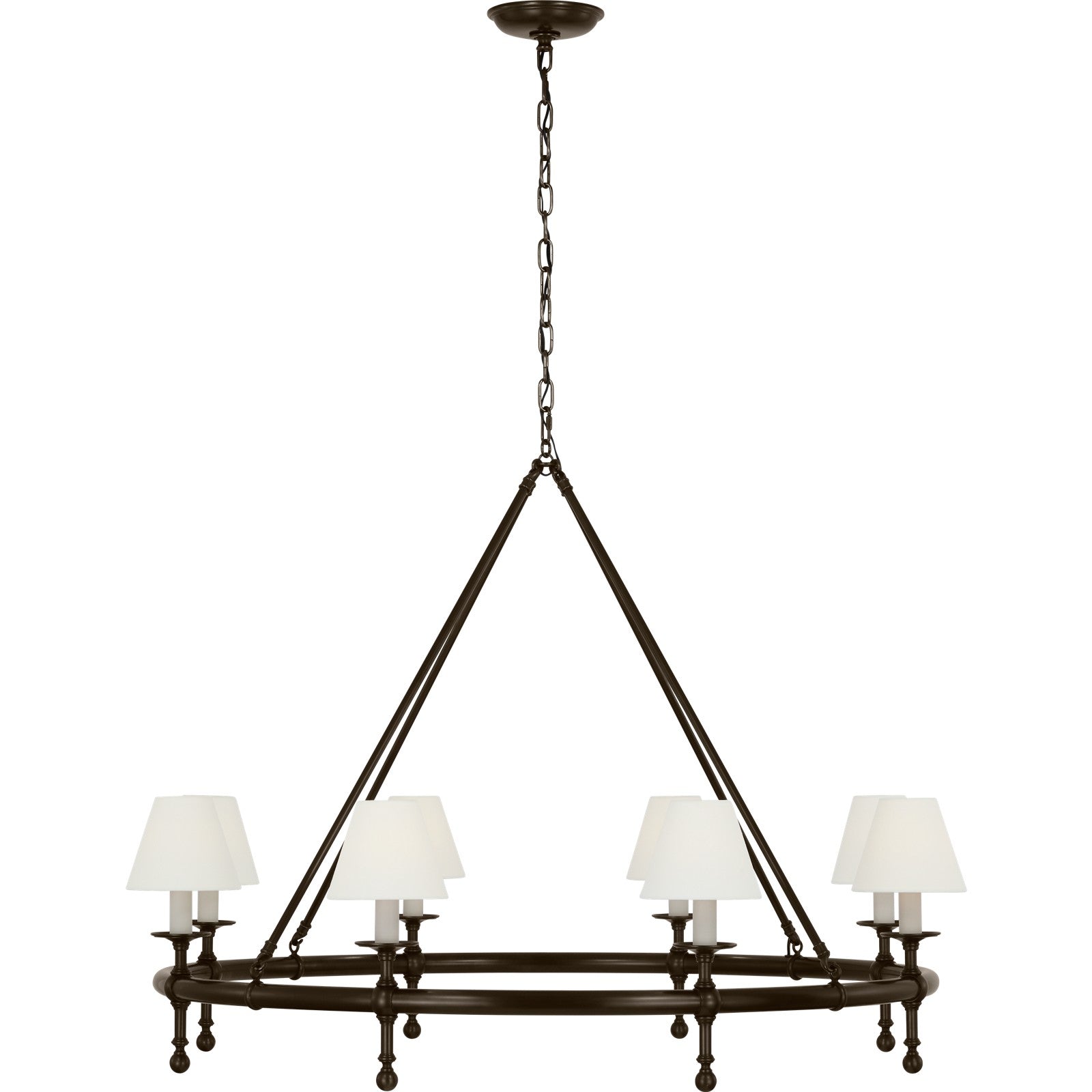 Classic 42" Ring Chandelier - Visual Comfort Ceiling Lights