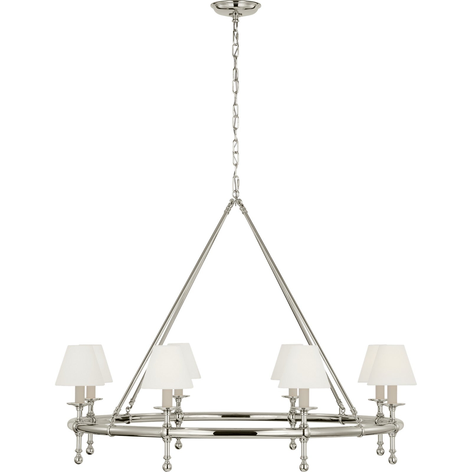 Classic 42" Ring Chandelier - Visual Comfort Ceiling Lights