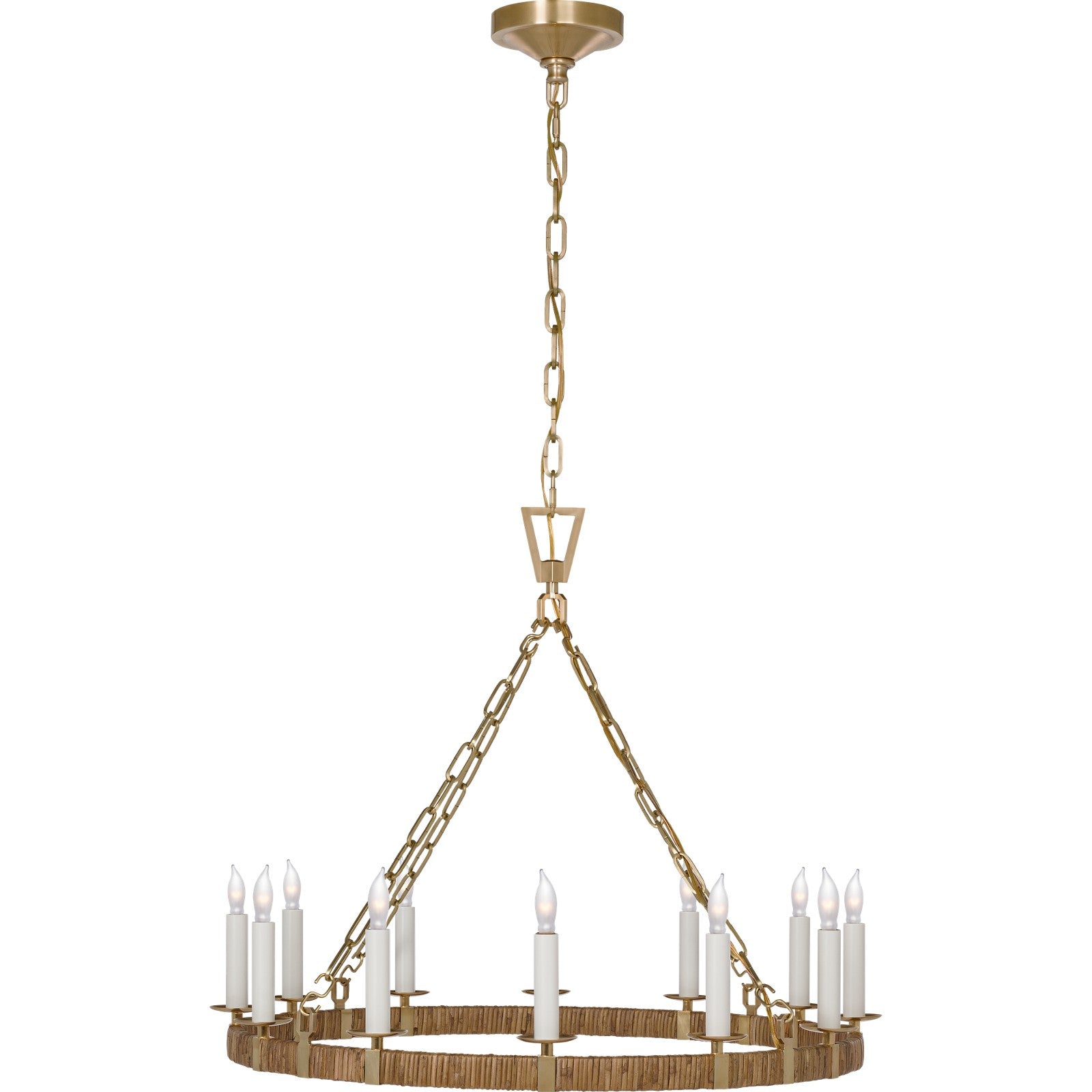 Darlana Medium Wrapped Ring Chandelier - Visual Comfort Ceiling Lights