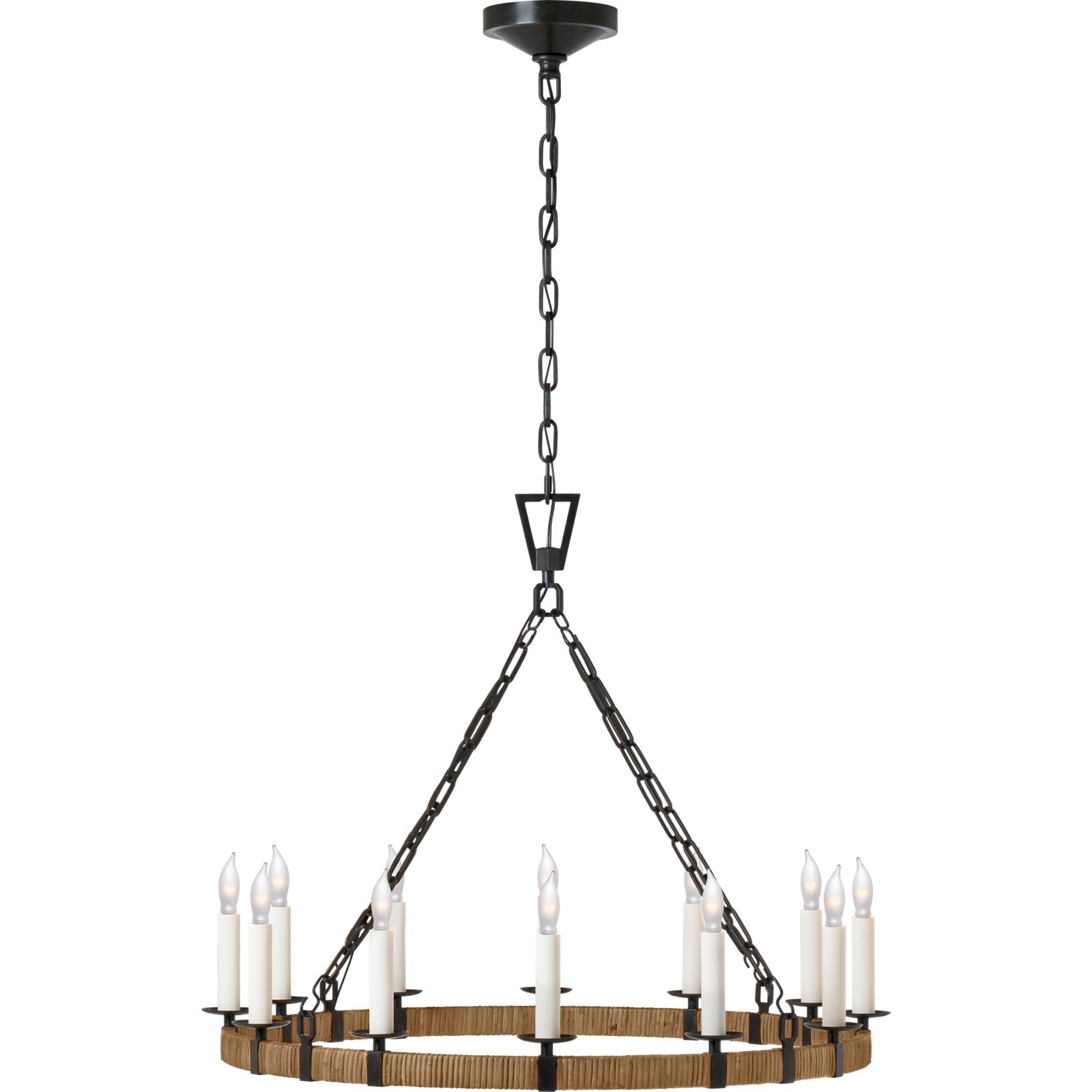 Darlana Medium Wrapped Ring Chandelier - Visual Comfort Ceiling Lights
