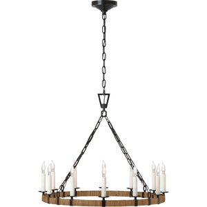 Darlana Medium Wrapped Ring Chandelier - Visual Comfort Ceiling Lights