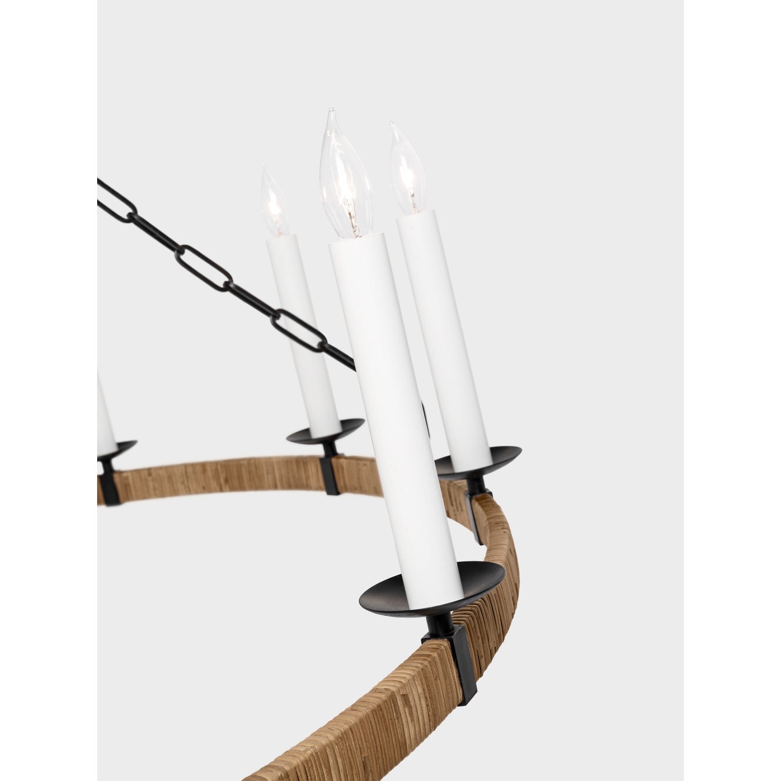 Darlana XL Wrapped Ring Chandelier - Visual Comfort Ceiling Lights