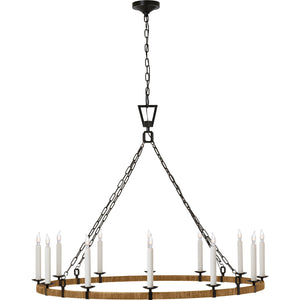 Darlana XL Wrapped Ring Chandelier - Visual Comfort Ceiling Lights