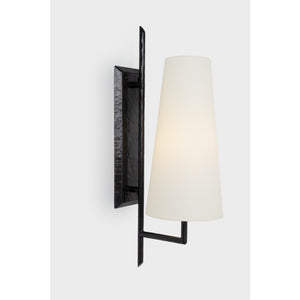 Ashton Large Single Sculpted Sconce - Visual Comfort Wall Lights