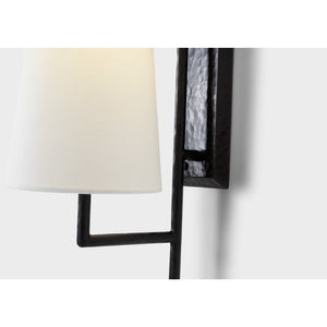 Ashton Large Single Sculpted Sconce - Visual Comfort Wall Lights