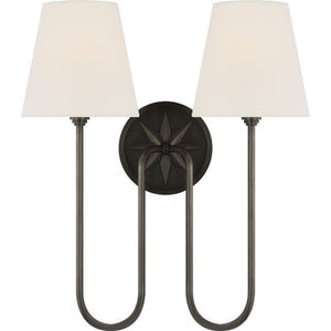 Polaris 17" Double Sconce - Visual Comfort Wall Lights