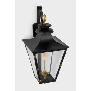 Albermarle Medium Bracketed Gas Wall Lantern - Visual Comfort Outdoor Lighting