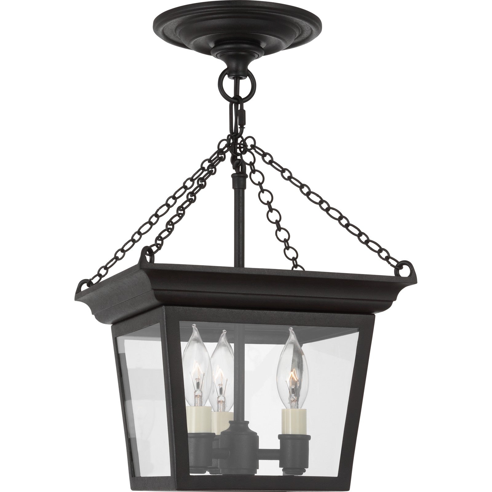 Cornice Semi-Flush Lantern - Visual Comfort Ceiling Lights