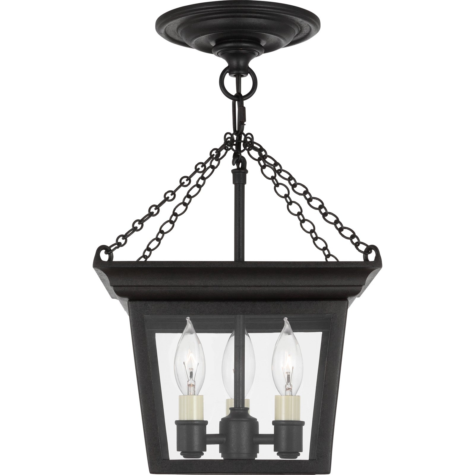 Cornice Semi-Flush Lantern - Visual Comfort Ceiling Lights