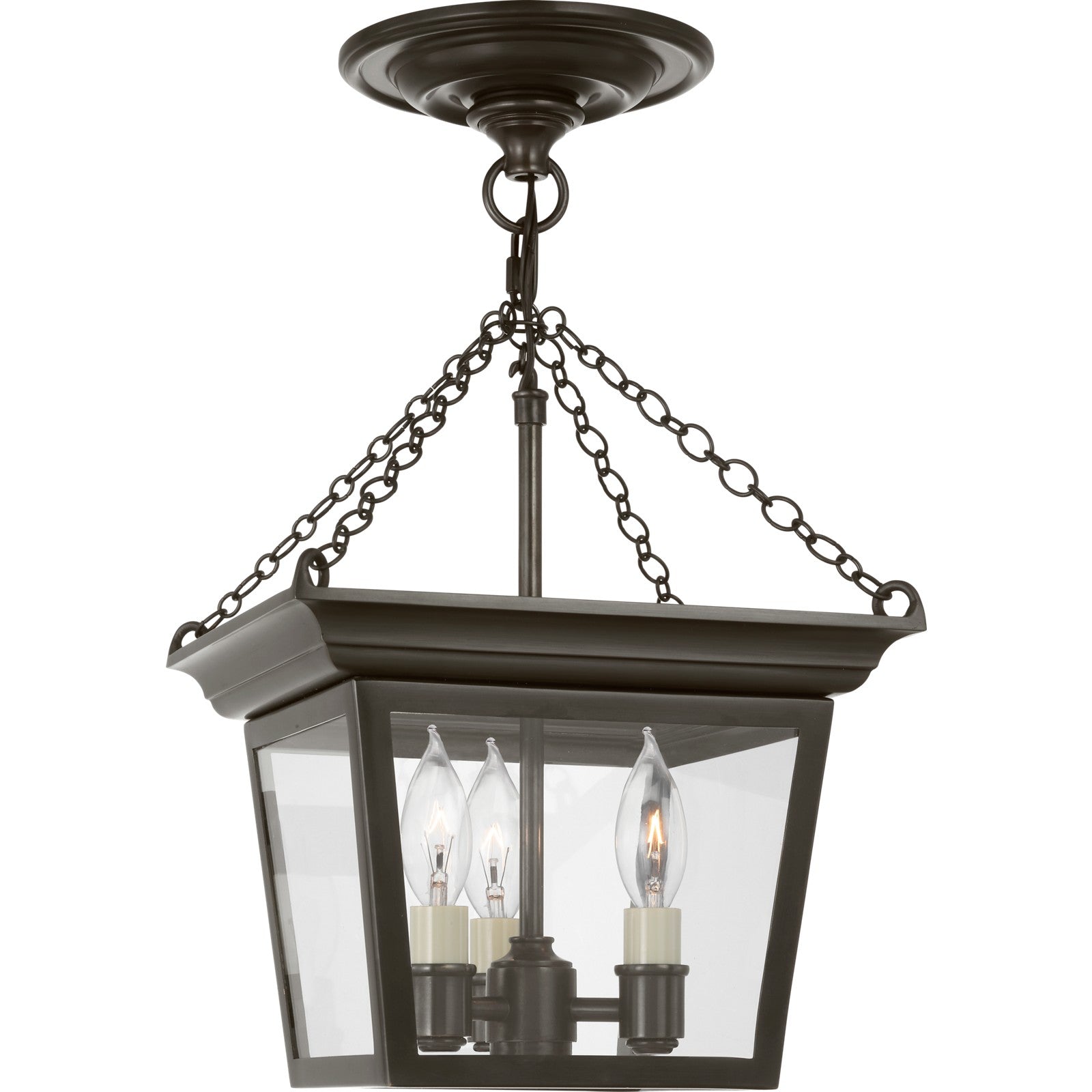 Cornice Semi-Flush Lantern - Visual Comfort Ceiling Lights