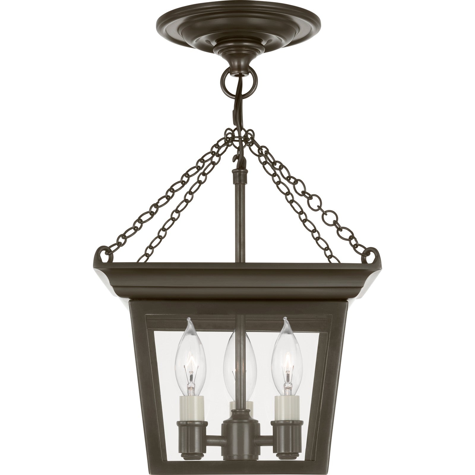Cornice Semi-Flush Lantern - Visual Comfort Ceiling Lights