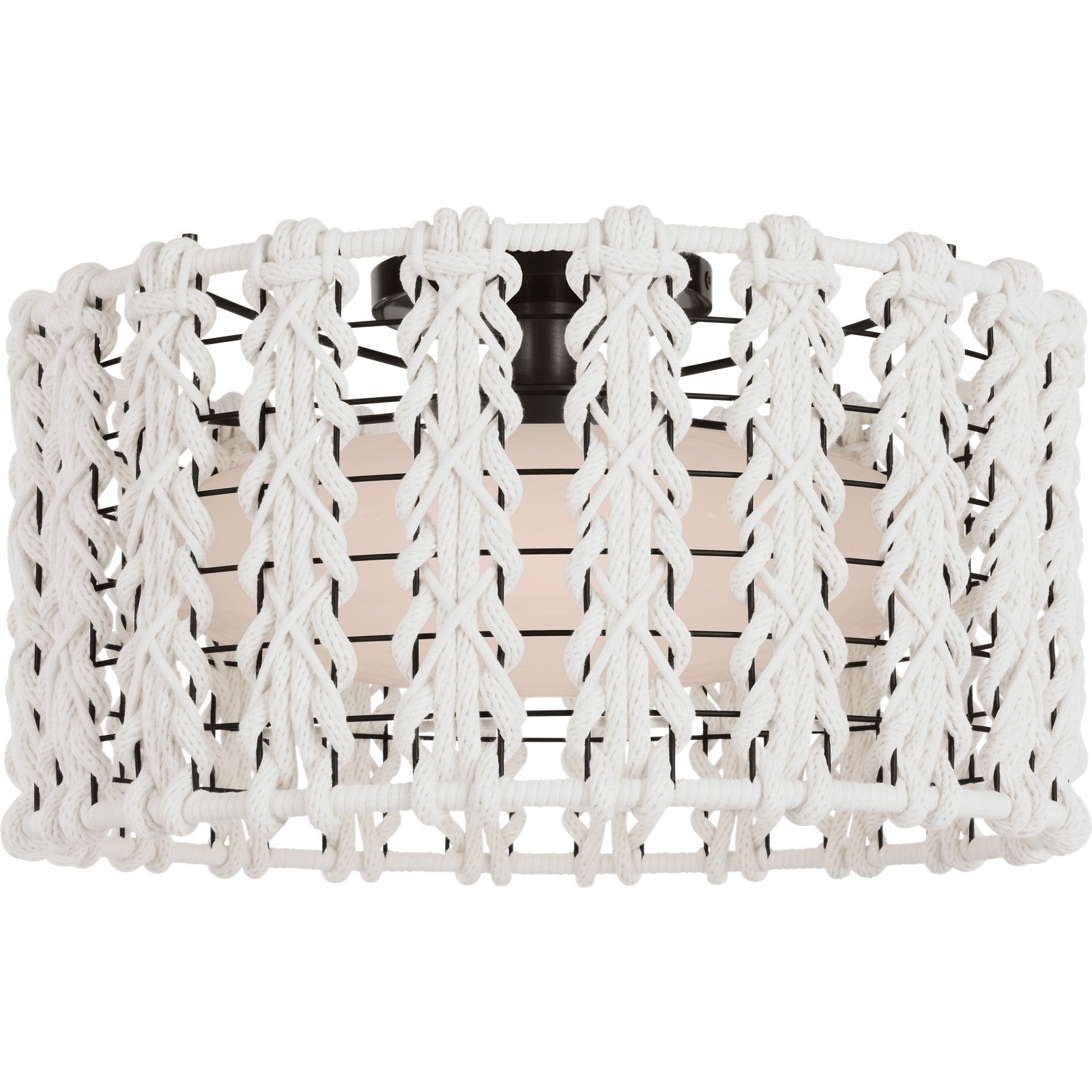Catania 17" Braided Flush Mount - Visual Comfort Ceiling Lights