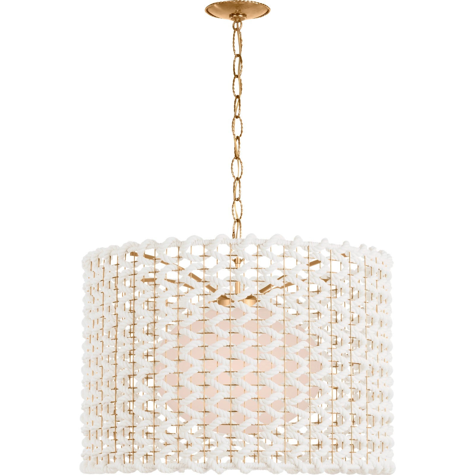 Catania 30" Woven Hanging Shade - Visual Comfort Ceiling Lights