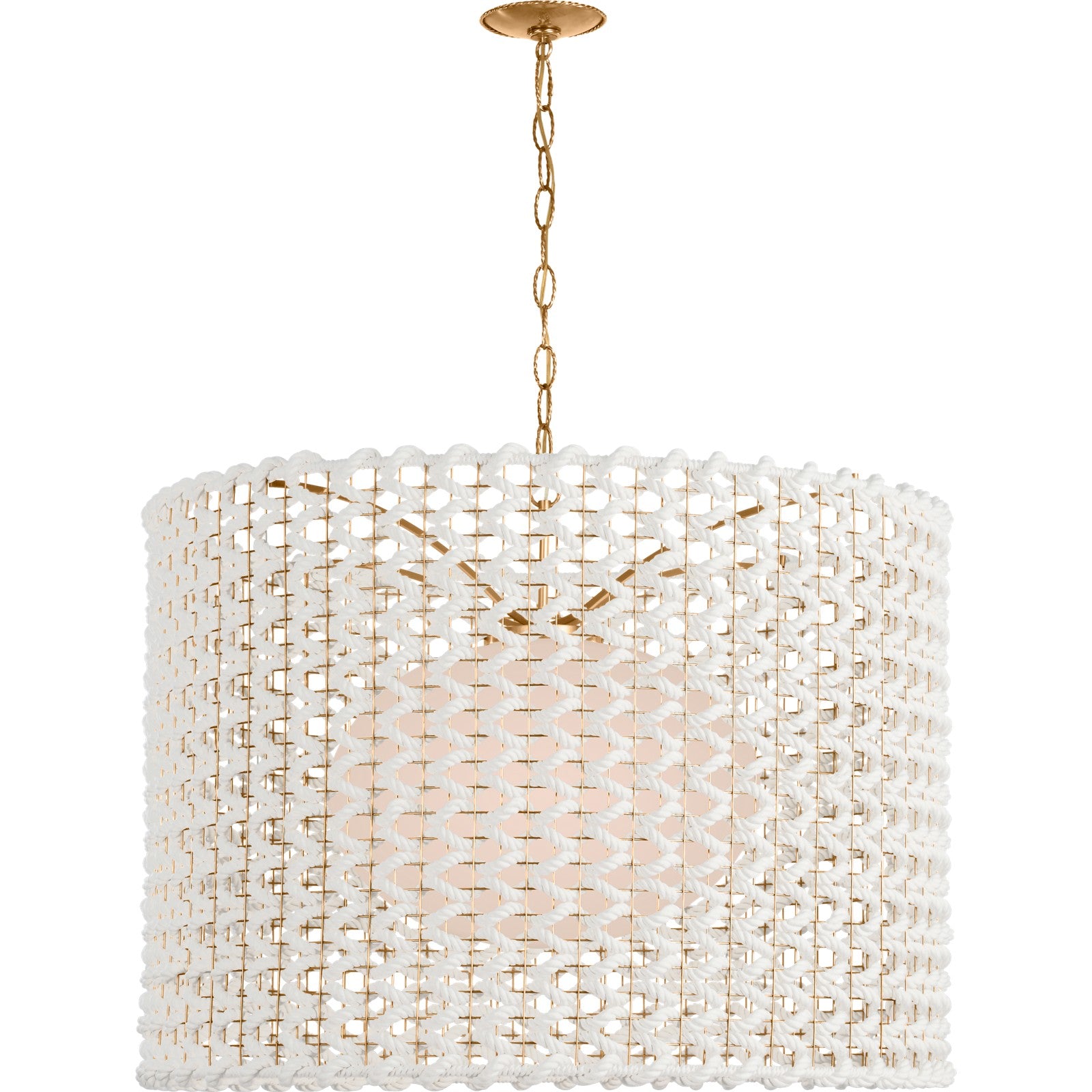 Catania 40" Woven Hanging Shade - Visual Comfort Ceiling Lights
