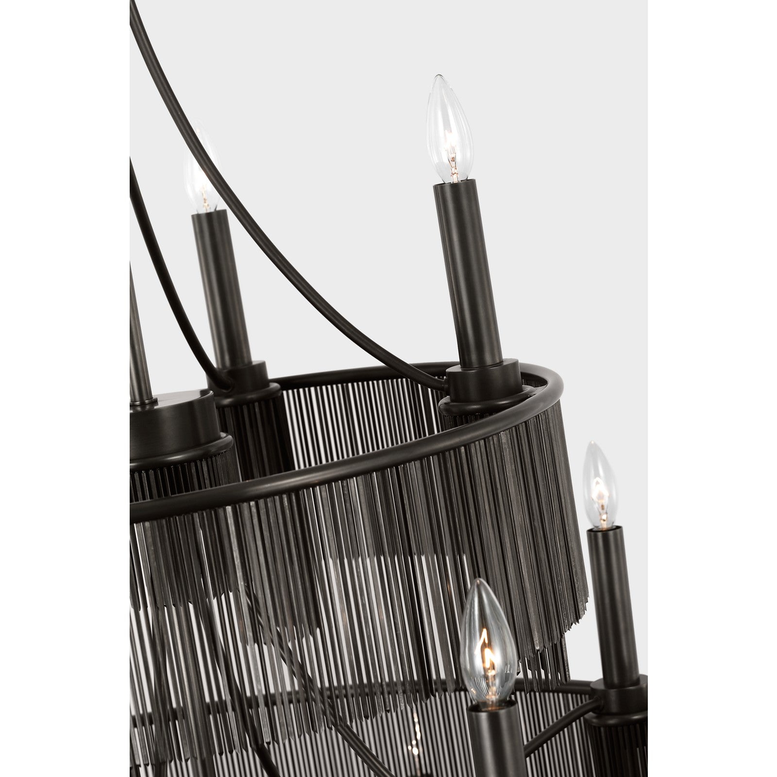 Sutton 50" Three Tier Chandelier - Visual Comfort Ceiling Lights
