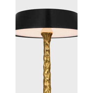 Ilosi 12" Sculpted Rechargeable Table Lamp - Visual Comfort Table Lamps