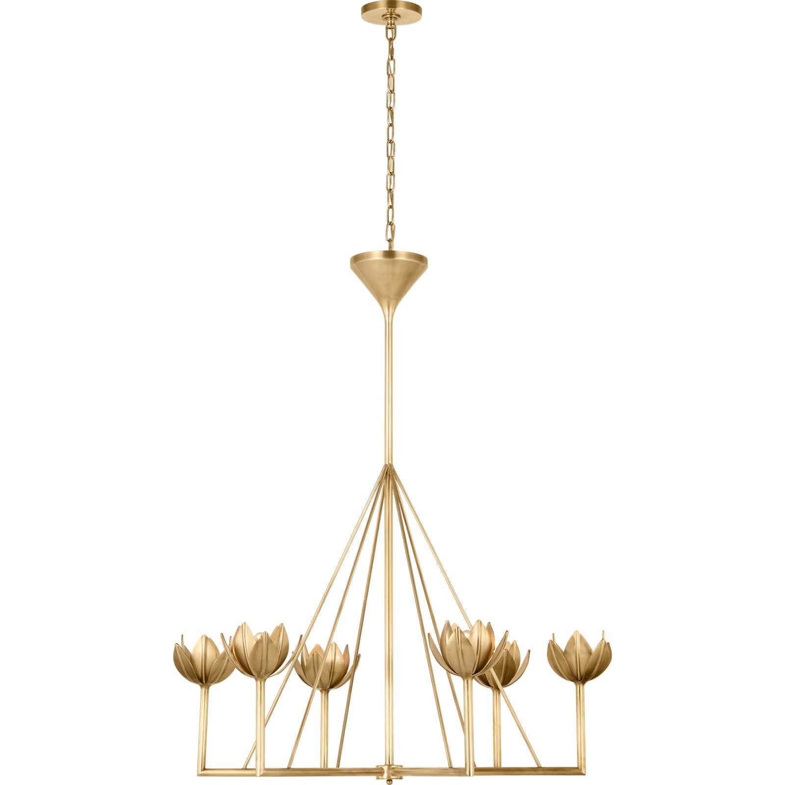Alberto Large Single Tier Chandelier - Visual Comfort Ceiling Lights