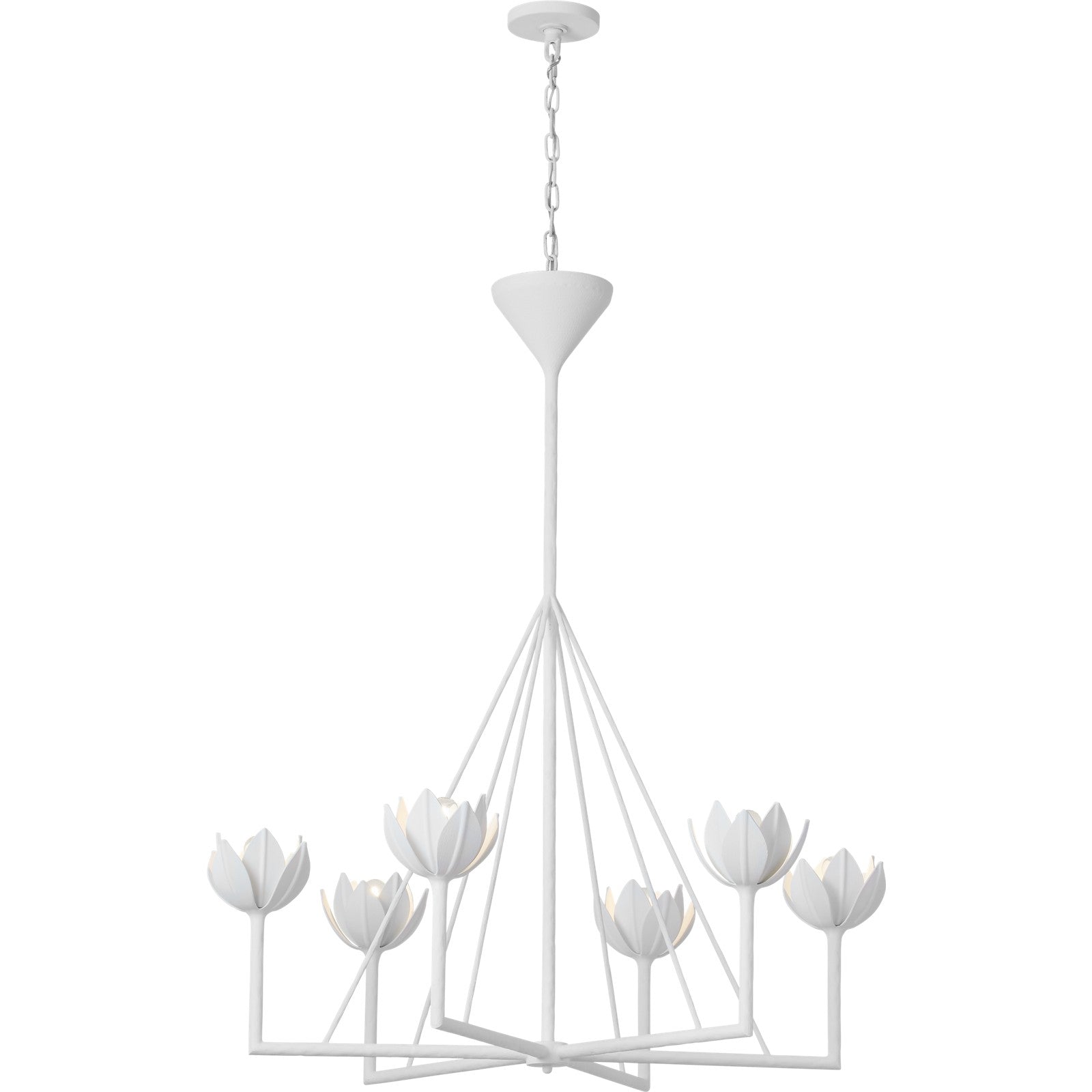 Alberto Large Single Tier Chandelier - Visual Comfort Ceiling Lights