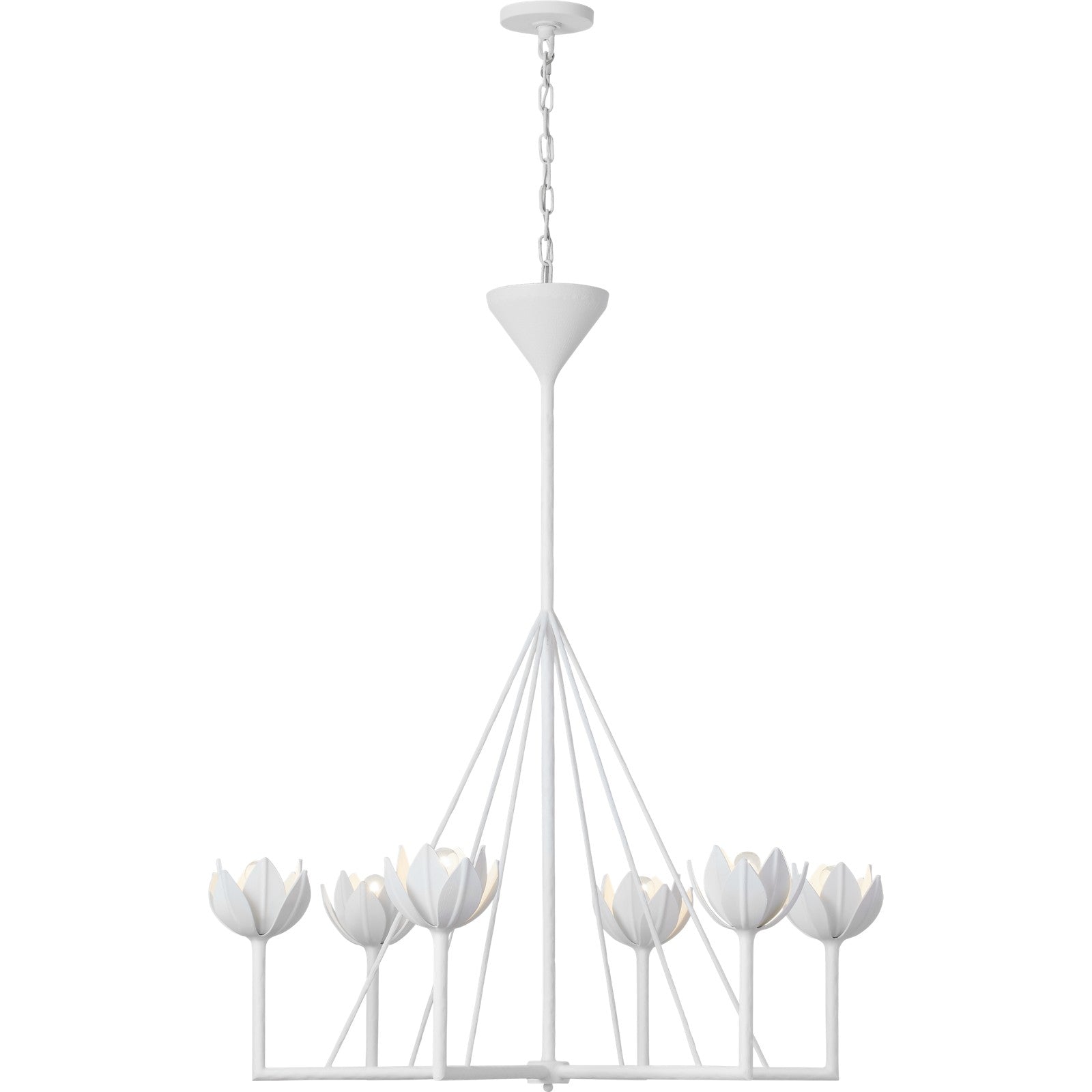 Alberto Large Single Tier Chandelier - Visual Comfort Ceiling Lights