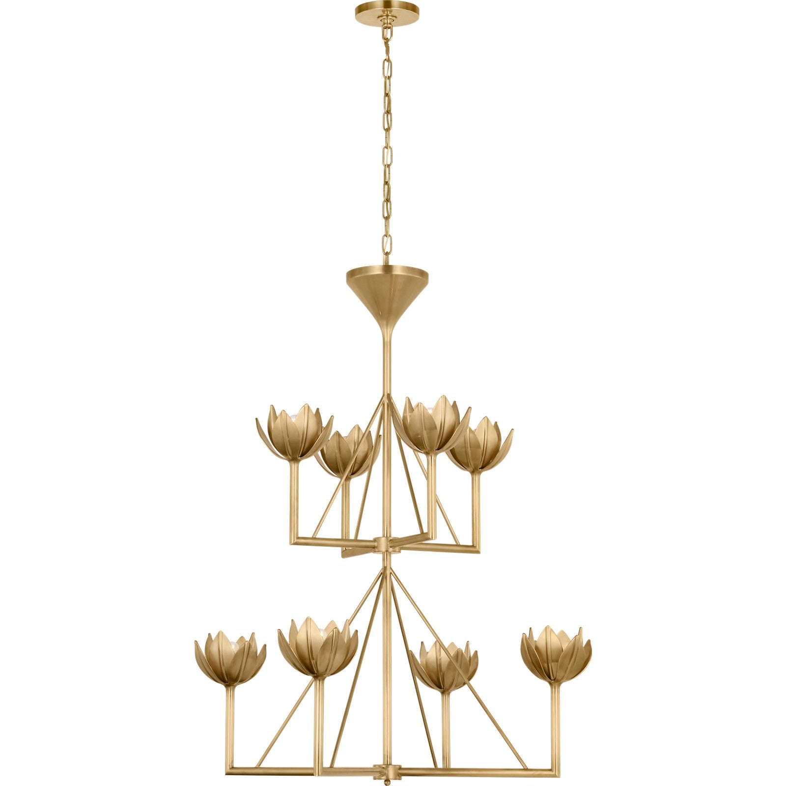 Alberto Medium Two Tier Chandelier - Visual Comfort Ceiling Lights