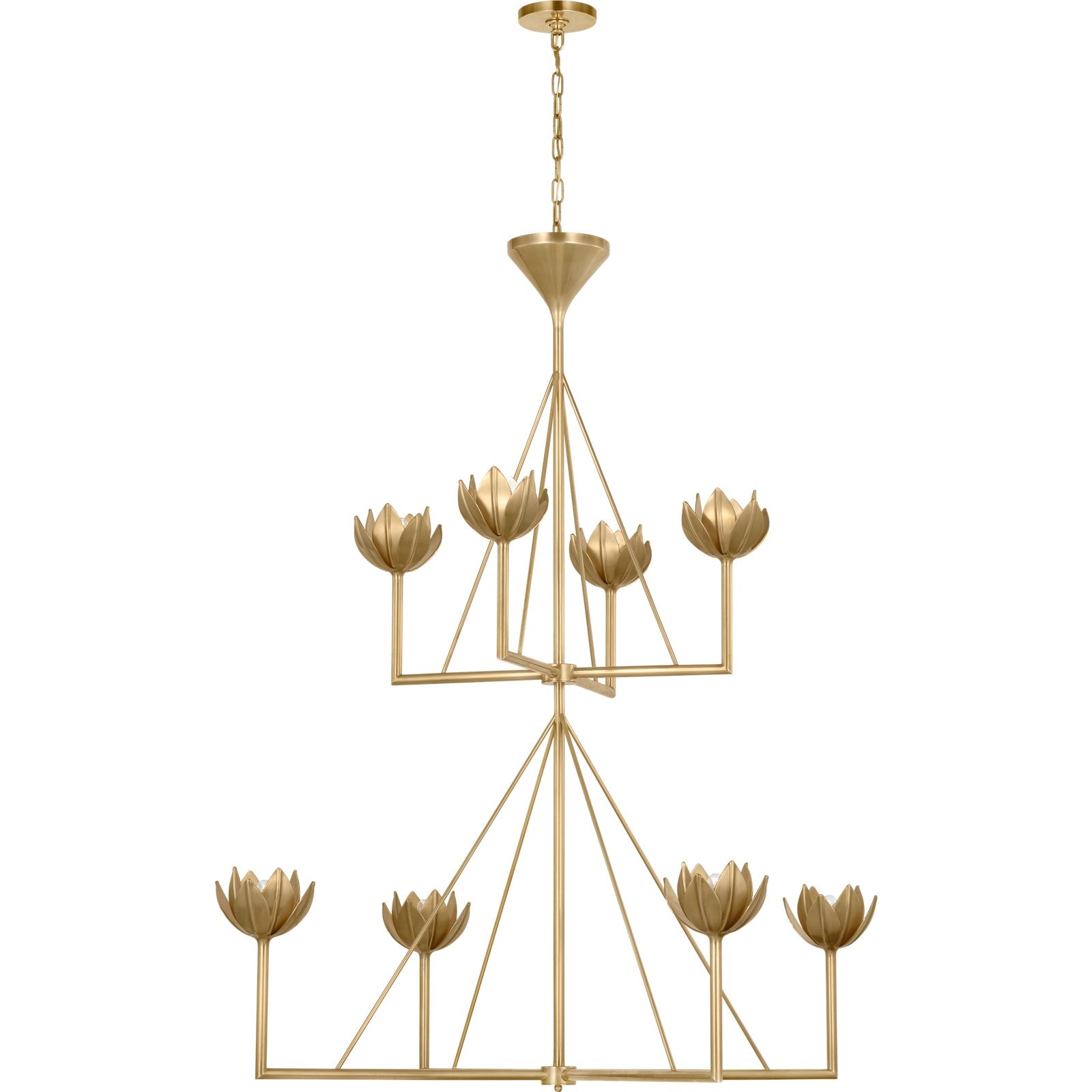 Alberto Large Two Tier Chandelier - Visual Comfort Ceiling Lights