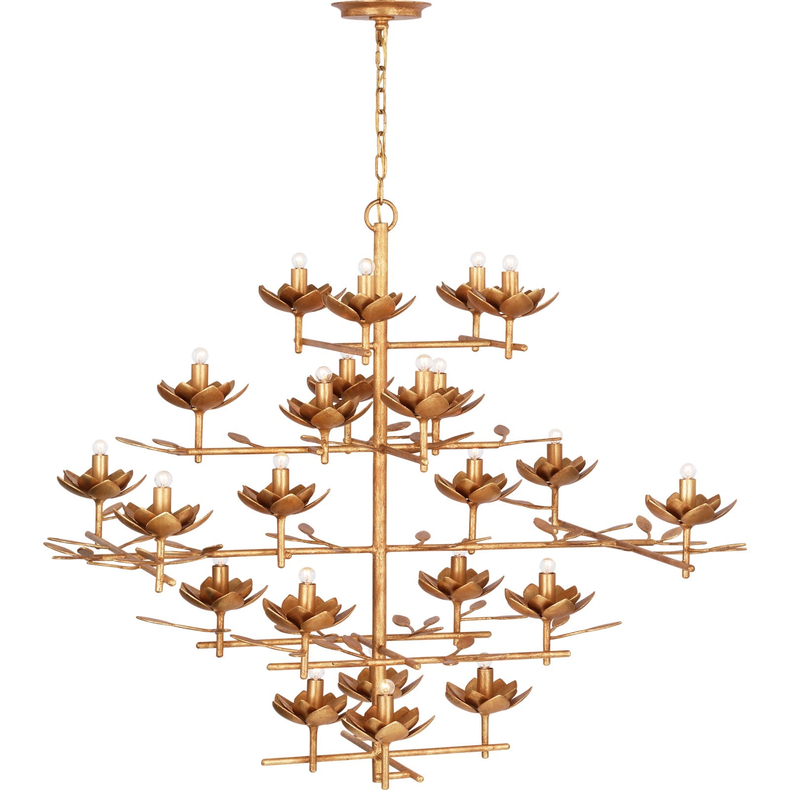 Clementine 48" Tiered Entry Chandelier - Visual Comfort Ceiling Lights