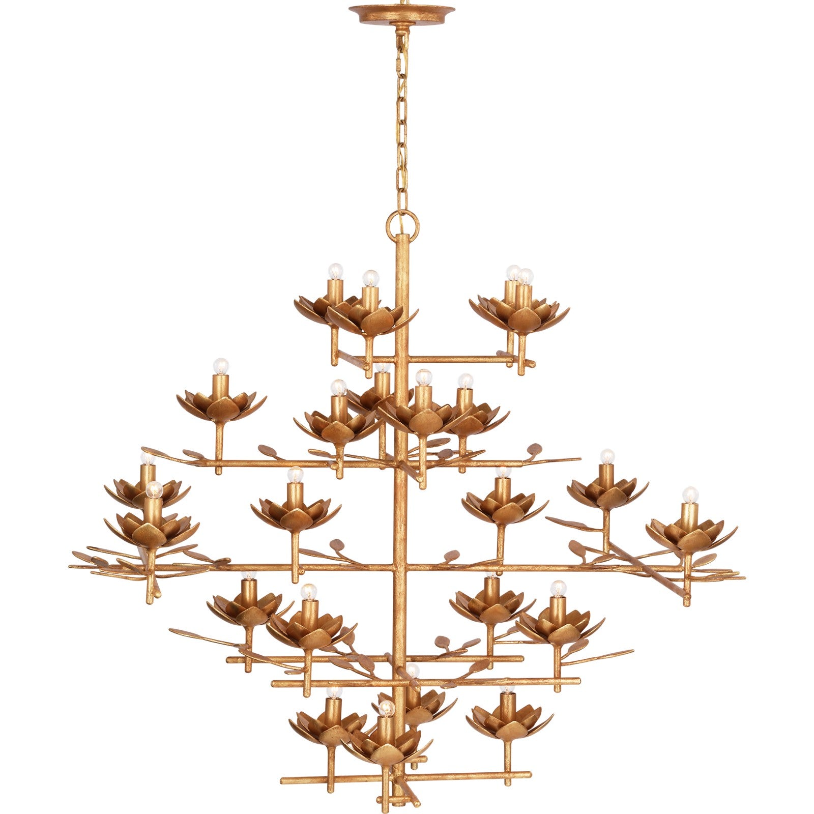 Clementine 48" Tiered Entry Chandelier - Visual Comfort Ceiling Lights