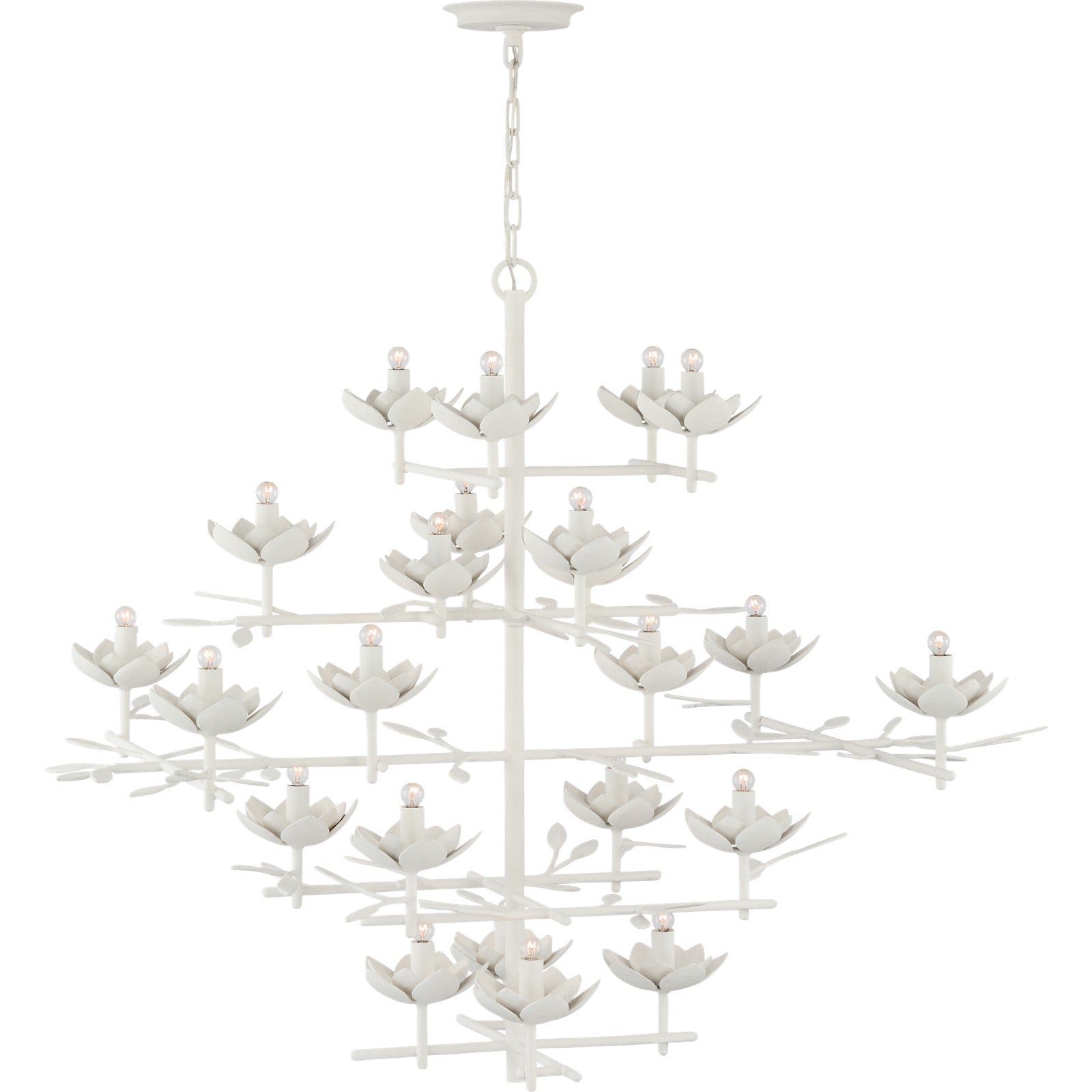 Clementine 48" Tiered Entry Chandelier - Visual Comfort Ceiling Lights