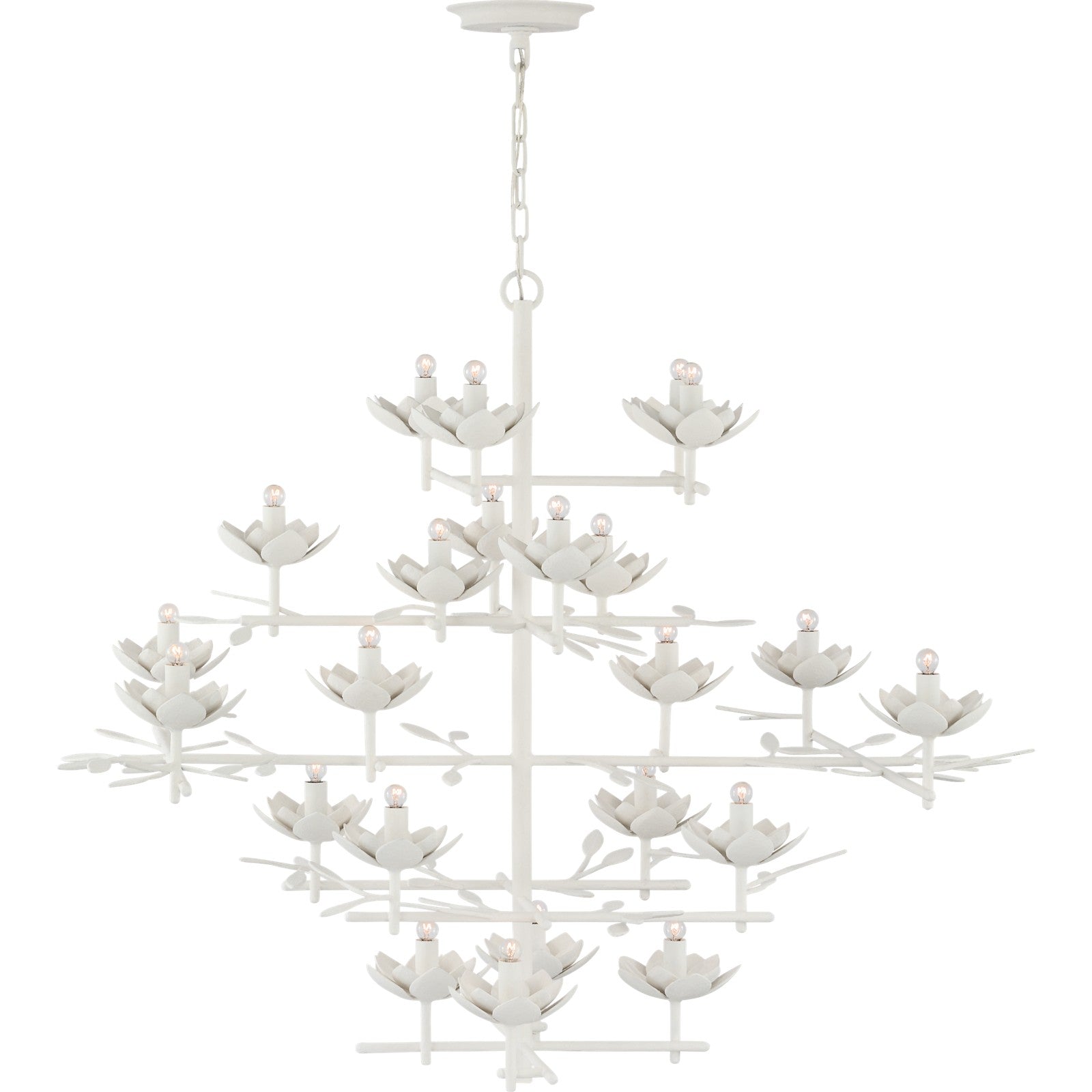 Clementine 48" Tiered Entry Chandelier - Visual Comfort Ceiling Lights