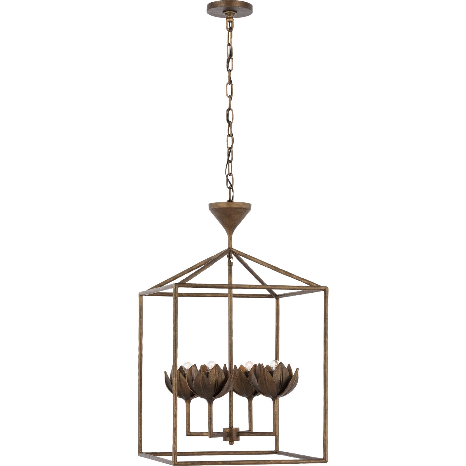 Alberto Medium Open Cage Lantern - Visual Comfort Ceiling Lights
