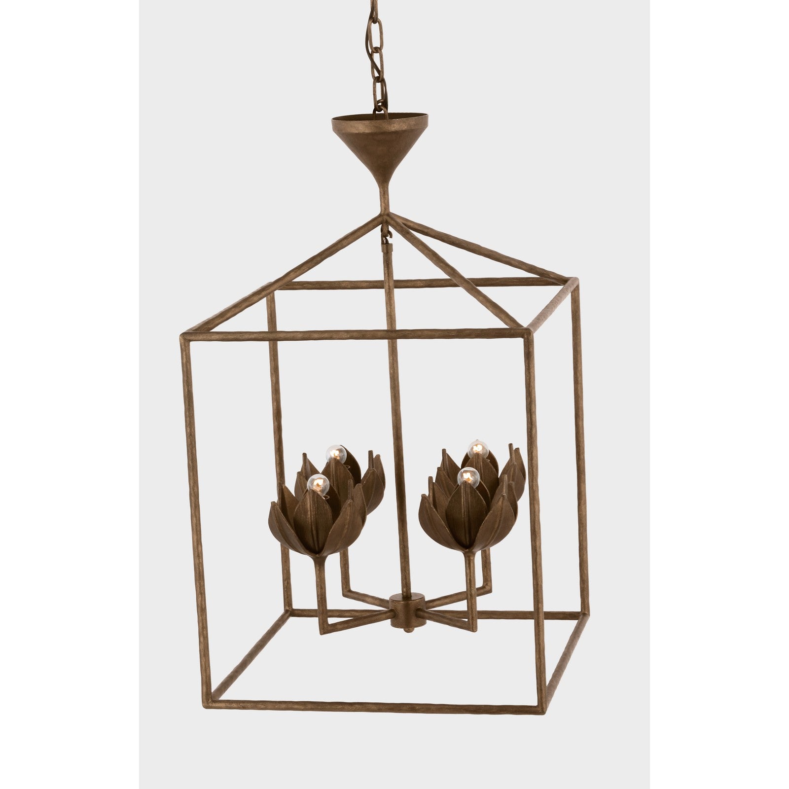 Alberto Medium Open Cage Lantern - Visual Comfort Ceiling Lights