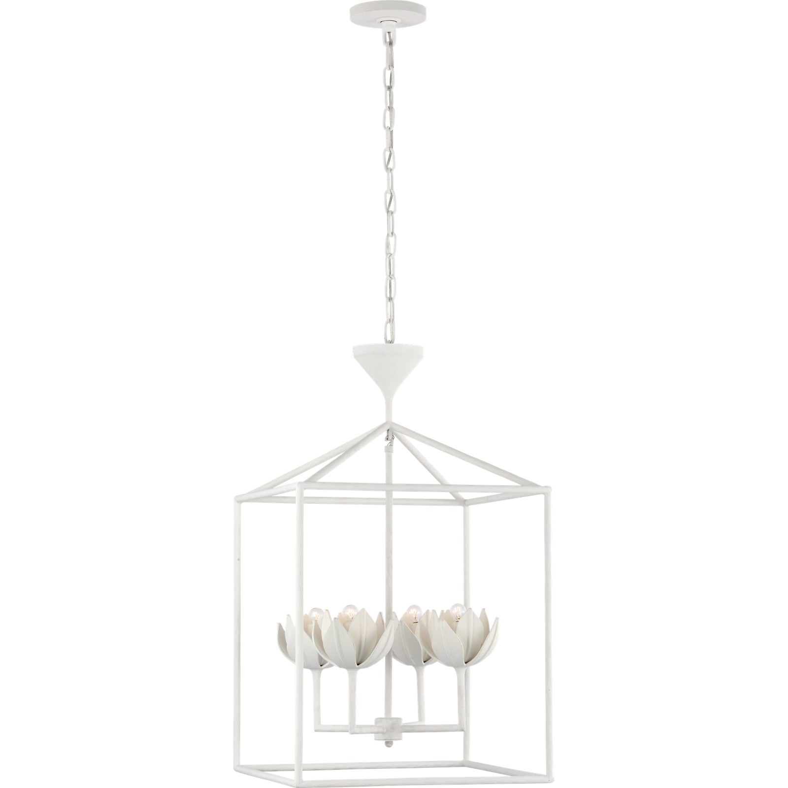 Alberto Medium Open Cage Lantern - Visual Comfort Ceiling Lights
