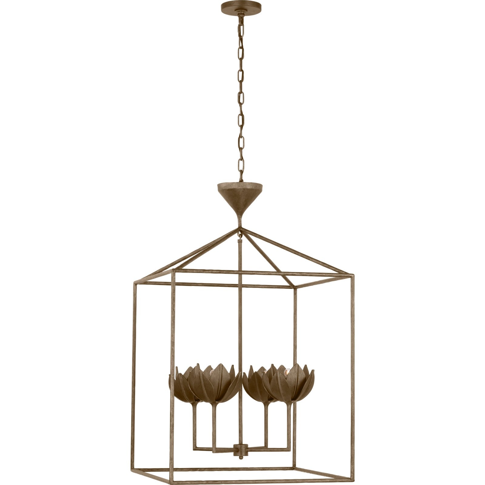 Alberto Large Open Cage Lantern - Visual Comfort Ceiling Lights