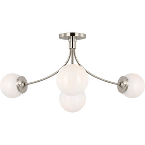 Prescott Large Semi-Flush Mount - Visual Comfort Ceiling Lights