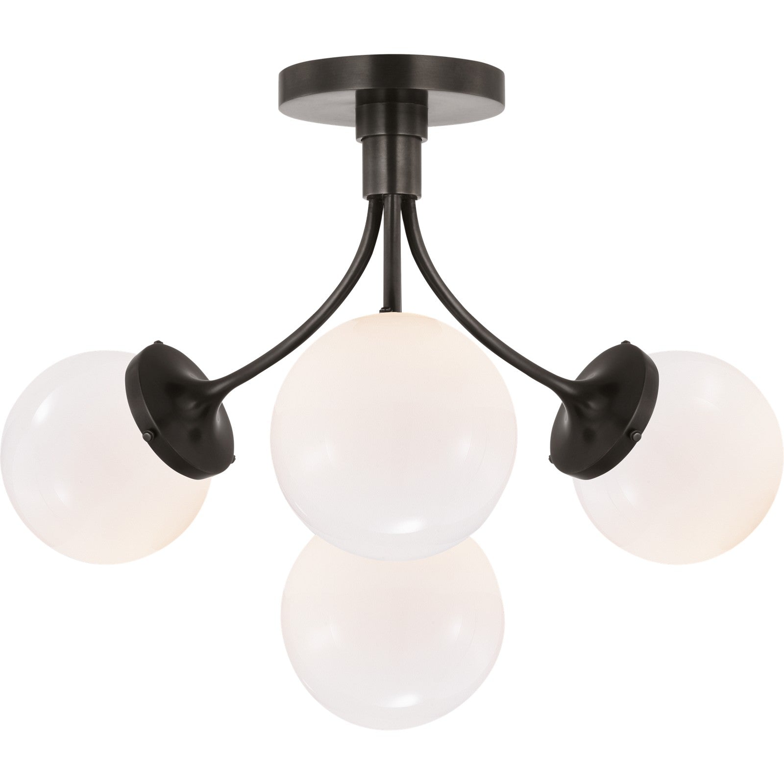 Prescott Medium Semi-Flush Mount - Visual Comfort Ceiling Lights