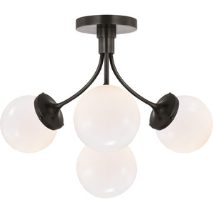 Prescott Medium Semi-Flush Mount - Visual Comfort Ceiling Lights