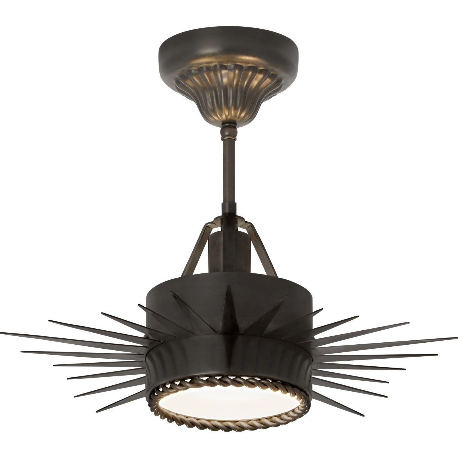 Soleil Small Semi-Flush - Visual Comfort Ceiling Lights