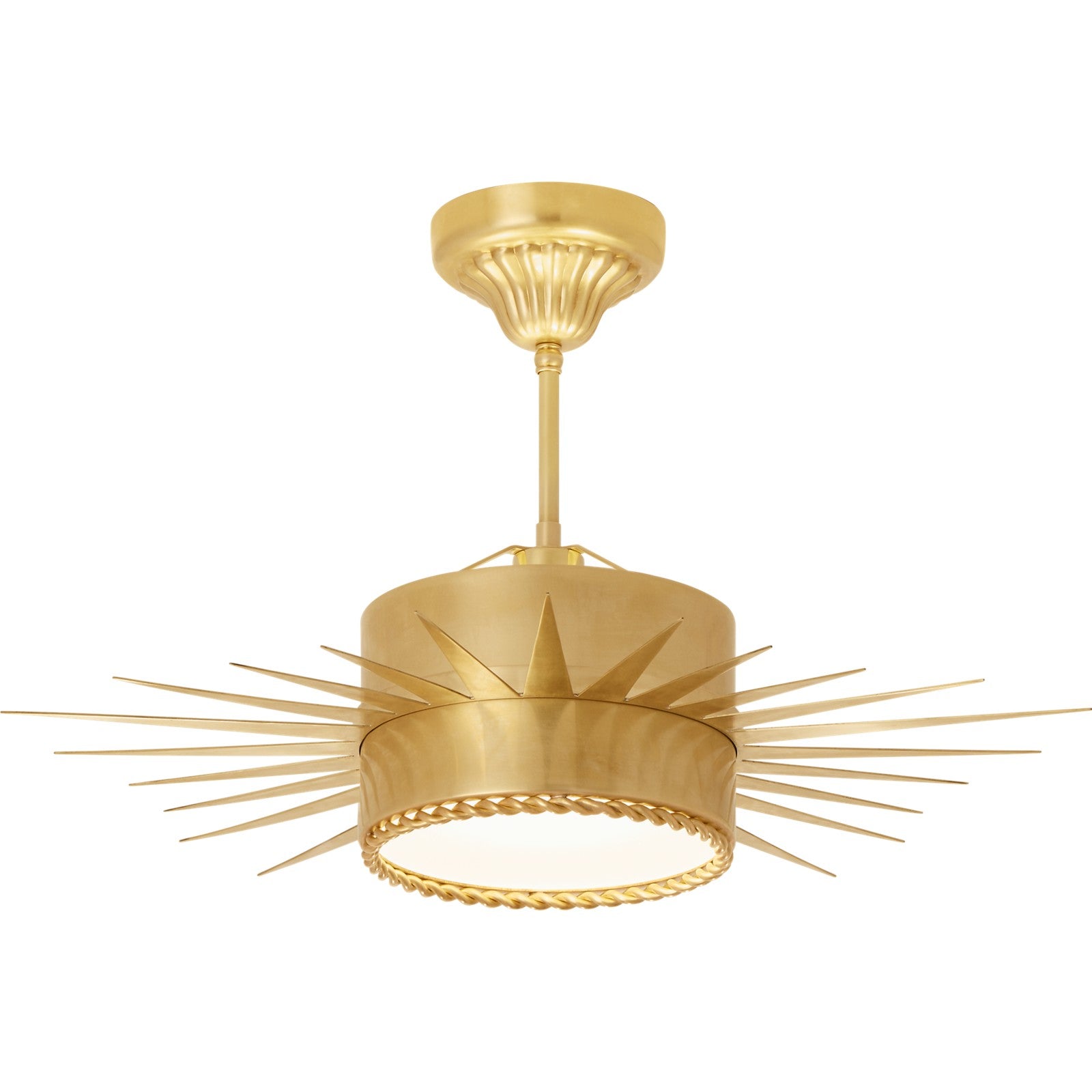 Soleil Medium Semi-Flush - Visual Comfort Ceiling Lights