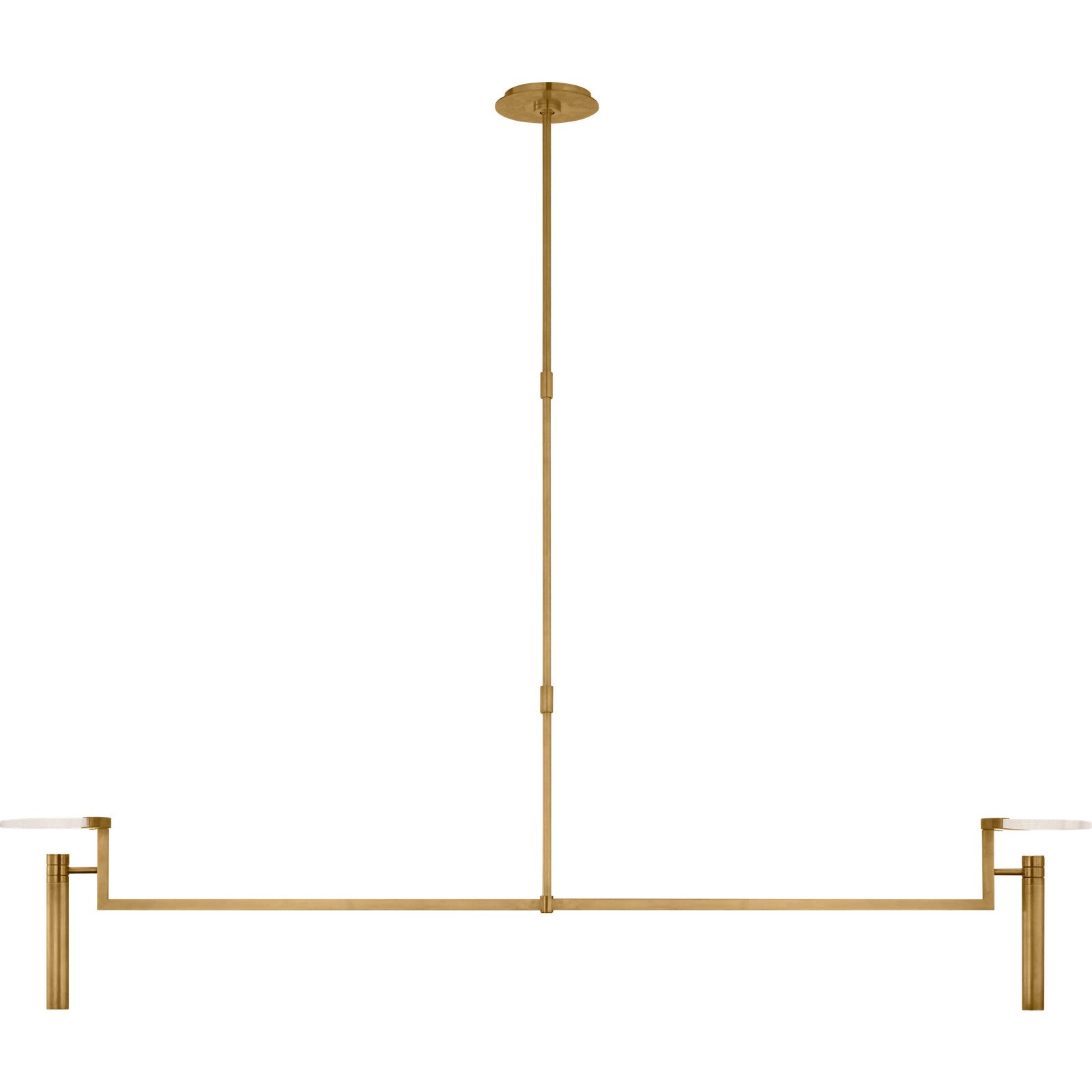 Melange Extra Large Floating Disc Linear Chandelier - Kelly Wearstler Ceiling Lights