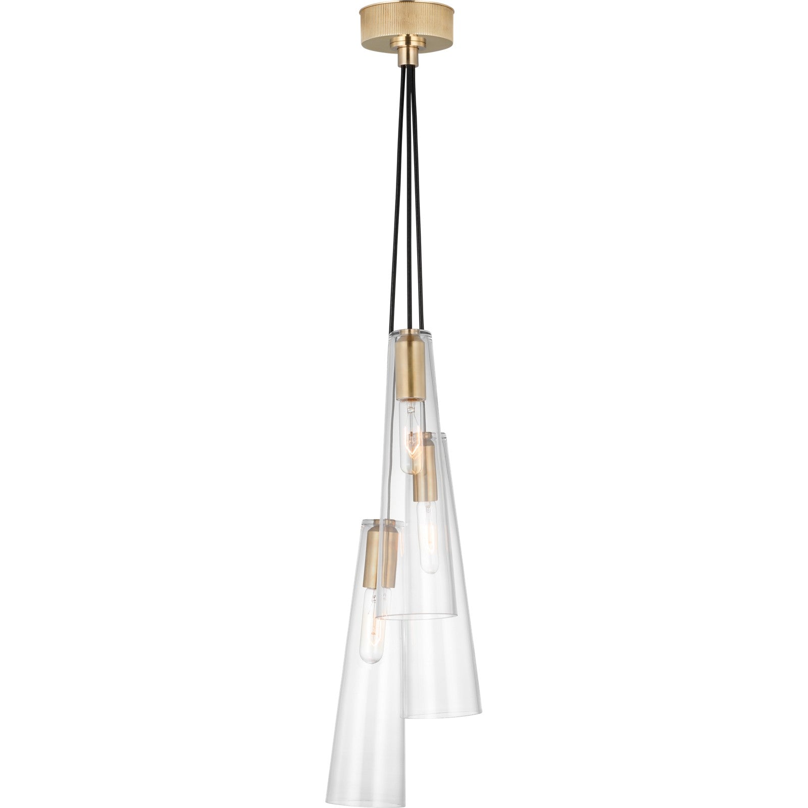 Osvaldo 4" Triple Pendant - Visual Comfort Ceiling Lights
