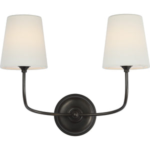 Vendome 16" Cordless Double Sconce - Visual Comfort Wall Lights