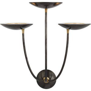 Keira Large Triple Sconce - Visual Comfort Wall Lights