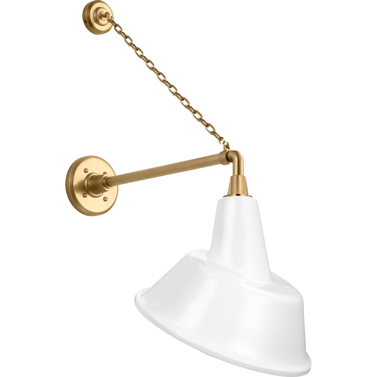 Academy 17.5" Anchored Mack Barn Light - Visual Comfort Outdoor Lighting
