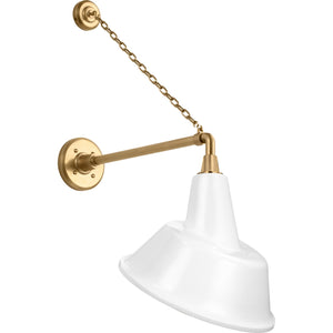 Academy 17.5" Anchored Mack Barn Light - Visual Comfort Outdoor Lighting