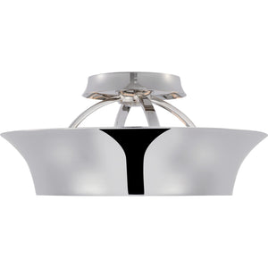 Garland 15" Dual Lit Ring Semi-Flush Mount - Visual Comfort Ceiling Lights