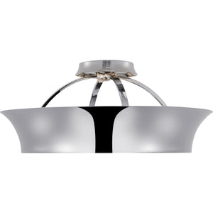 Garland 20" Dual Lit Ring Semi-Flush Mount - Visual Comfort Ceiling Lights
