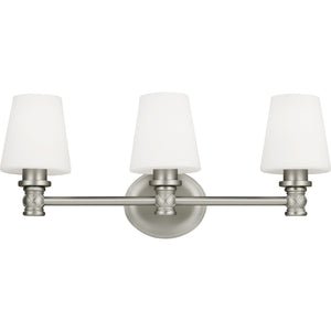 Xavierre 3 - Light Vanity Satin Nickel - Visual Comfort Wall Lights